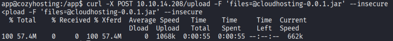 JAR upload