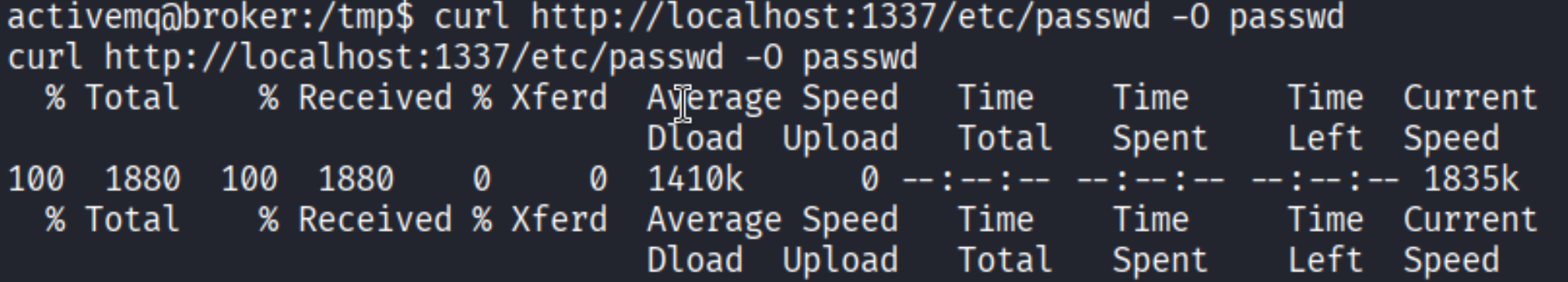 Downloading /etc/passwd