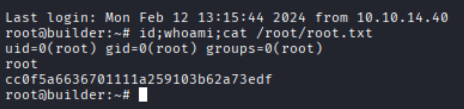 SSH as root with the decrypted key and root.txt