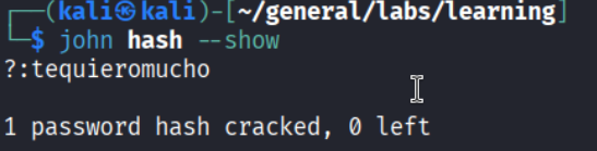 John cracked