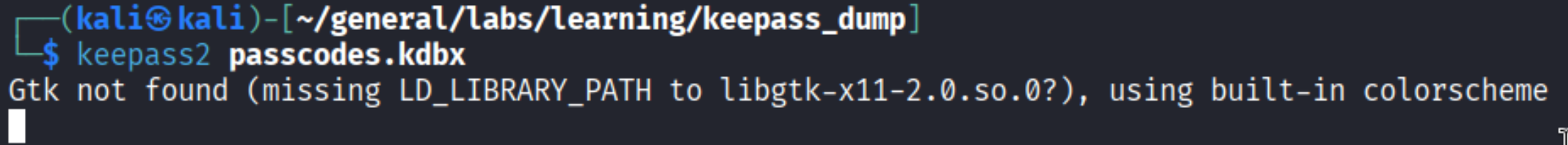 KeePass2 opening the database
