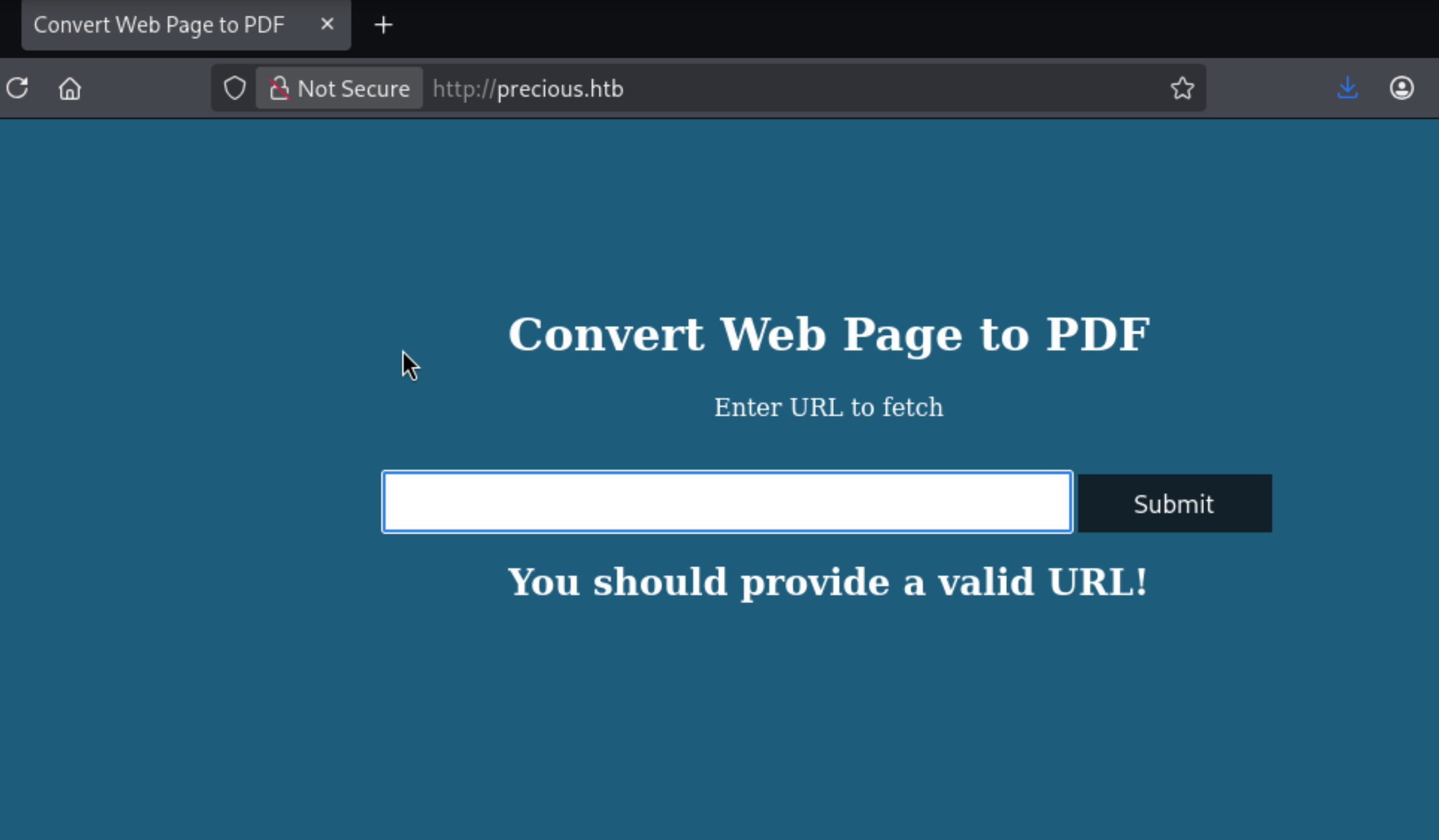 Web app - Convert Web Page to PDF