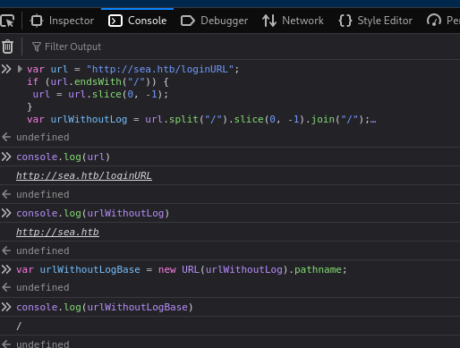Debug urlWithoutLogBase